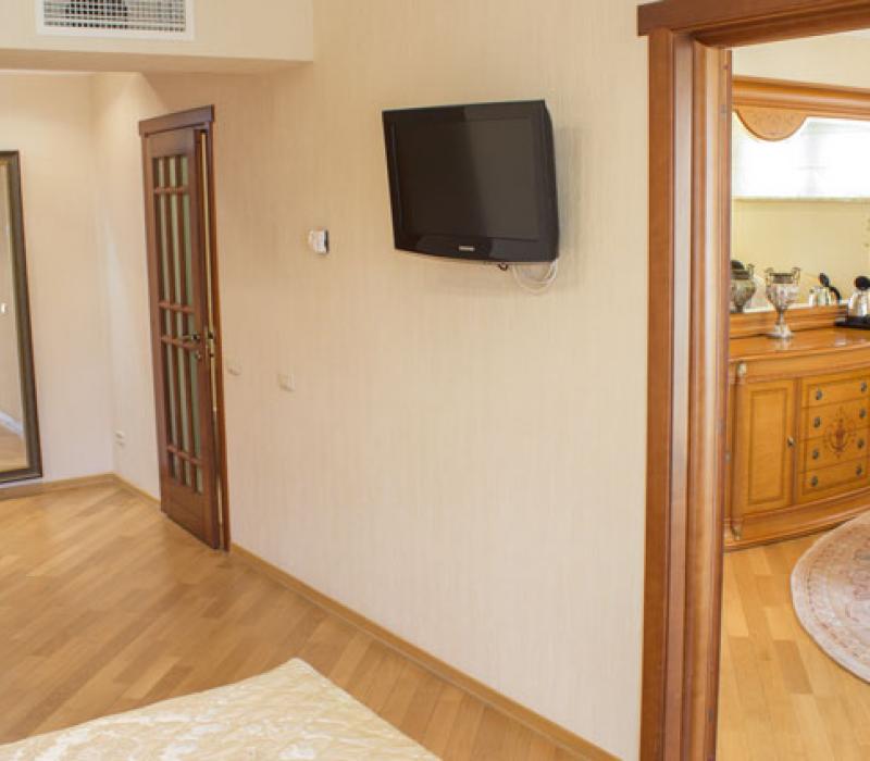 Планировка комнат в номере 2 местные 2 комнатные Апартаменты санатория Целебный Нарзан в Кисловодске