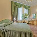 Спальня в 2 местном 2 комнатном Апартаменты, VIP-корпус «Белая Вилла» № 103,203 санатория Долина Нарзанов в Кисловодске