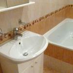 Ванная комната в 1 местном 1 комнатном 2 категории, Стандарте, Корпус №4 «Курортный» в санатории Нарзан Кисловодска